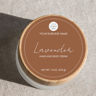 Op maat gemaakte ronde label voor huidverzorgingsp