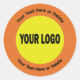 Op maat gemaakte ronde logo stickers voor bedrijve