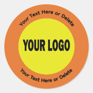Op maat gemaakte ronde logo stickers voor bedrijve