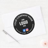 Op maat gemaakte ronde waterdichte stickers met be (Envelop)