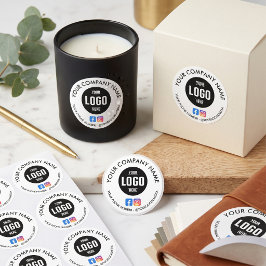 Op maat gemaakte ronde waterdichte stickers met be