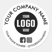 Op maat gemaakte ronde waterdichte stickers met be (Voorkant)