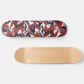Op maat gemaakte rood camouflage-skateboard skateboard (Horizontaal)