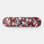 Op maat gemaakte rood camouflage-skateboard skateboard (Horizontaal)