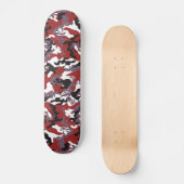 Op maat gemaakte rood camouflage-skateboard skateboard (Voorkant)