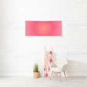 Op maat gemaakte roze banner met blos - Elegant & (Insitu)