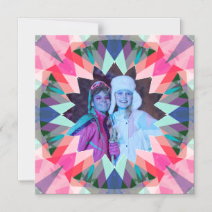 Op maat gemaakte roze blauwe ster beste vrienden f magnetische uitnodiging