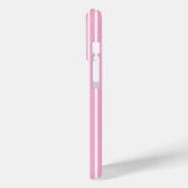 Op maat gemaakte roze gestreepte huisdier-telefoon Case-Mate iPhone case (Achterkant / Links)