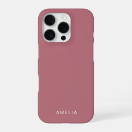 Op maat gemaakte roze gouden iPhone-hoes iPhone 16 Pro Hoesje