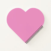 Op maat gemaakte roze hart notitieboek (Achterkant)