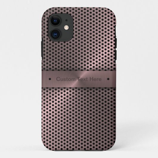 Op maat gemaakte roze metalen Case-Mate iPhone case (Achterkant)