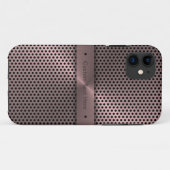 Op maat gemaakte roze metalen Case-Mate iPhone case (Achterkant (horizontaal))