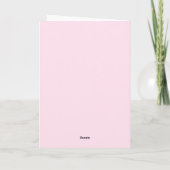 Op maat gemaakte roze minimalistische Valentijnsda Kaart (Achterkant)