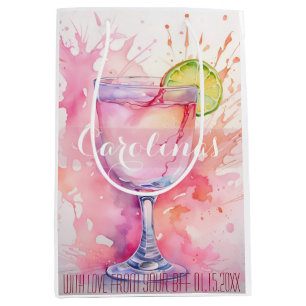 Op Maat Gemaakte Roze Roze Meisjes Uitgaansfeest Medium Cadeauzakje