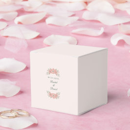Op maat gemaakte Roze Tuin Bloemige Minimaal Huwel Bedankdoosjes