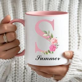 Op maat gemaakte rozen bloemen mok Moederdag cadea