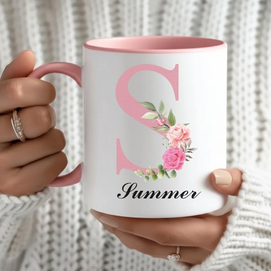 Op maat gemaakte rozen bloemen mok Moederdag cadea