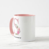 Op maat gemaakte rozen bloemen mok Moederdag cadea (Voorkant links)