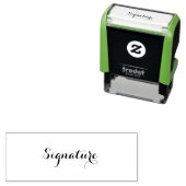 Op maat gemaakte rubberen stempel met handtekening (In situ)