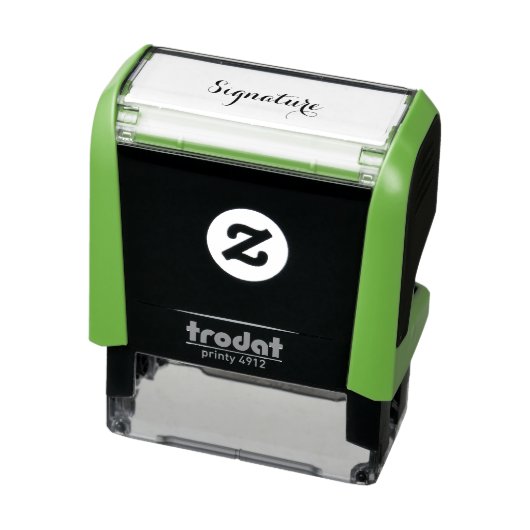 Op maat gemaakte rubberen stempel met handtekening (Product)