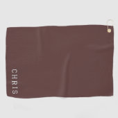 Op maat gemaakte Rum Raisin Golf Handdoek (Horizontaal)