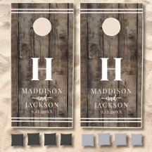 Op maat gemaakte Rustieke Houten Monogram