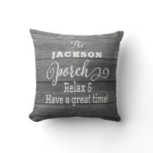 Op maat gemaakte rustieke porch familie monogram k
