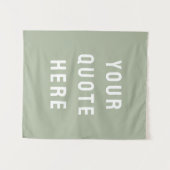 Op maat gemaakte Sage Banner Uw offerte muur op ma Wandkleed (Voorkant (horizontaal))