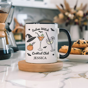 Op maat gemaakte Salem Heksen Cocktail Club Beker Tweekleurige Koffiemok