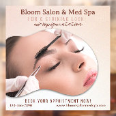 Op maat gemaakte Salon Med Spa Micropigmentatie Ma Raamsticker (Vel 2)