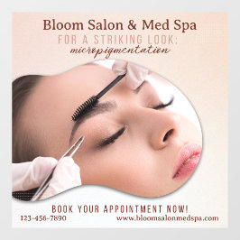 Op maat gemaakte Salon Med Spa Micropigmentatie Ma Raamsticker