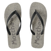 Op maat gemaakte sandalen met monogram voor heren teenslippers (Voetbed)