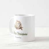 Op maat gemaakte Scandinavische kerstnaam koffiemo Koffiemok (Voorkant links)