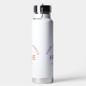Op maat gemaakte school logo geïsoleerde waterfles (Rechts)