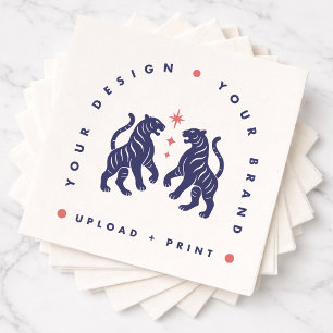 Op maat gemaakte servetten Uw ontwerp uploaden p