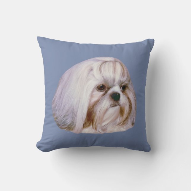 Op maat gemaakte Shih Tzu-hond Kussen (Voorkant)