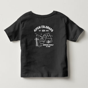 Op maat gemaakte skireis familie vrienden groep ma kinder shirts