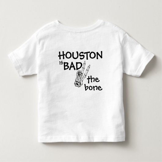 Op maat gemaakte slechte tot op het bot Halloween Kinder Shirts (Achterkant)