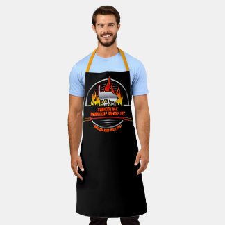 Op maat gemaakte Smoker Pit Grill Barbecue Zakelij Schort