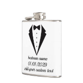 Op maat gemaakte smoking ontwerp fles bruiloft cad heupfles (Links)