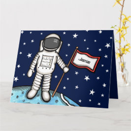 Op maat gemaakte Spaceman Astronaut Cosmonaut Verj Kaart