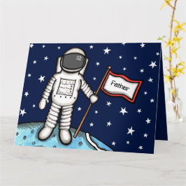 Op maat gemaakte Spaceman Astronaut Kosmische Vade Kaart