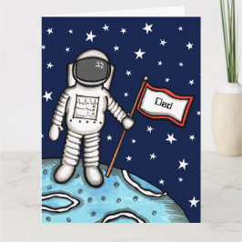 Op maat gemaakte Spaceman Astronaut Kosmische Vade Kaart