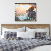 Op maat gemaakte Sparkle Light Effect Trouwcanvas  Canvas Afdruk (Insitu (Slaapkamer))