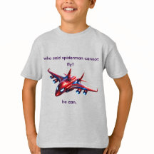 Op maat gemaakte Spiderman Web-Vliegtuig Kinderen