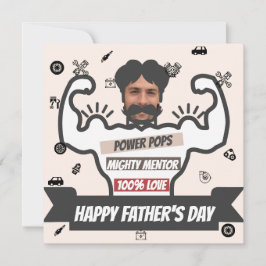 Op maat gemaakte SpierPapa Fotokaart Feestdagenkaart