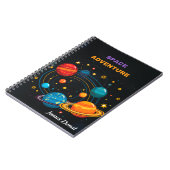 Op maat gemaakte spiraalnotitieboek over de buiten notitieboek (Linkerzijde)