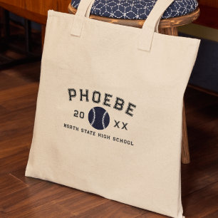 Op maat gemaakte sportbehaalde sporter Varsity Let Tote Bag