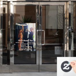 Op maat gemaakte Spray Tanning Booth Business 4  Raamsticker