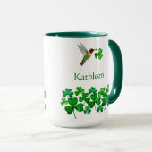 Op maat gemaakte St. Patrick's kolibrie Mok (Voorkant rechts)